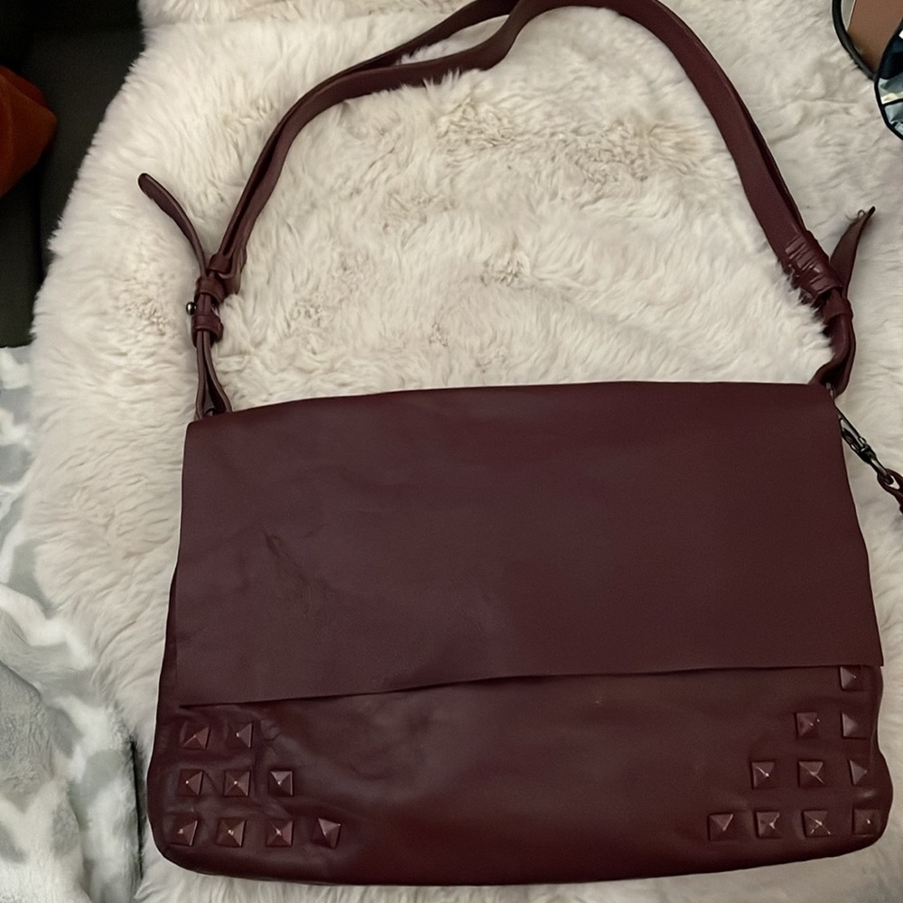 Trouve Medium Studded Leather Crossbody Purse
